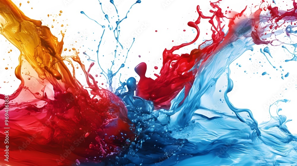 Abstract Colorful Paint Splash Background Abstract Colorful Paint Splash Background
