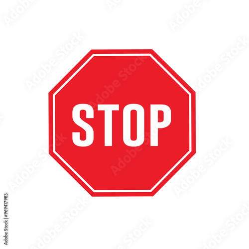 SRoad sign icon, stop traffic. suitable for poster use and web icons