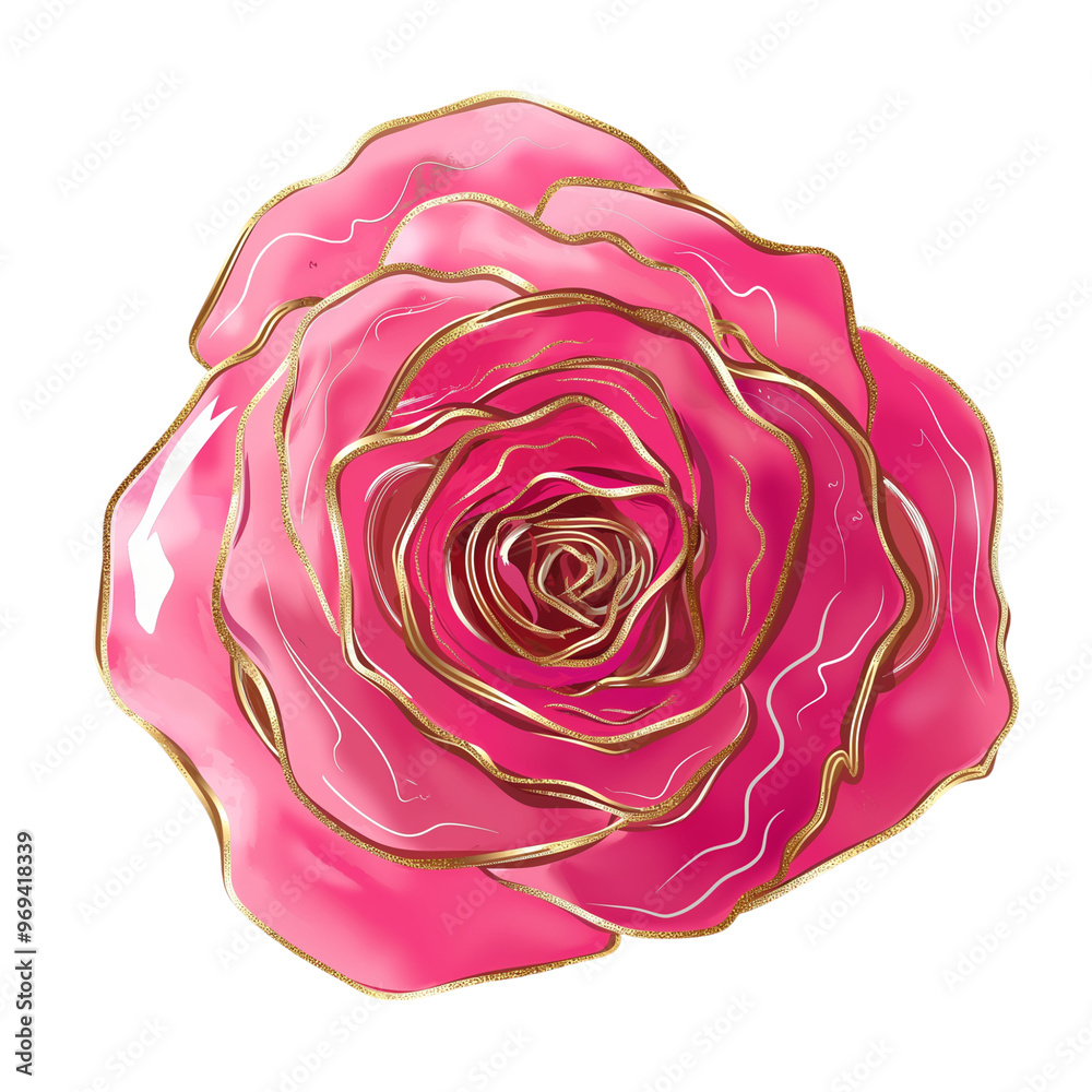 Pink Rose Illustration Transparent Background Pink Rose Illustration Transparent Background