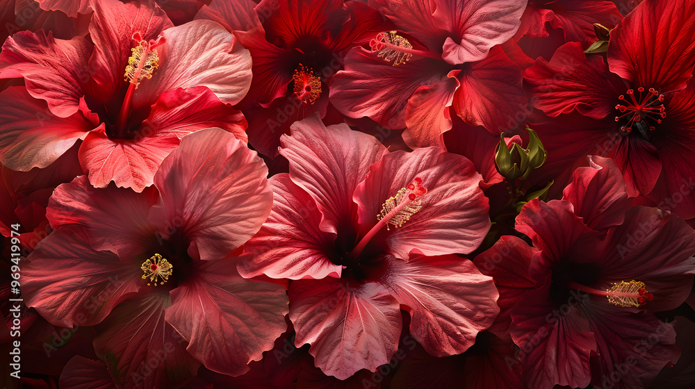 Fresh hibiscus flowers Fresh hibiscus flowers