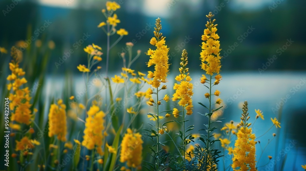 Yellow Flowers in a Field Yellow Flowers in a Field