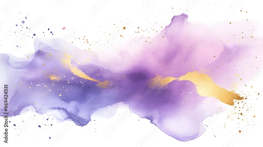 Fototapeta premium Vibrant Watercolor Splash Abstract Art Background with Ethereal Fluid Textures