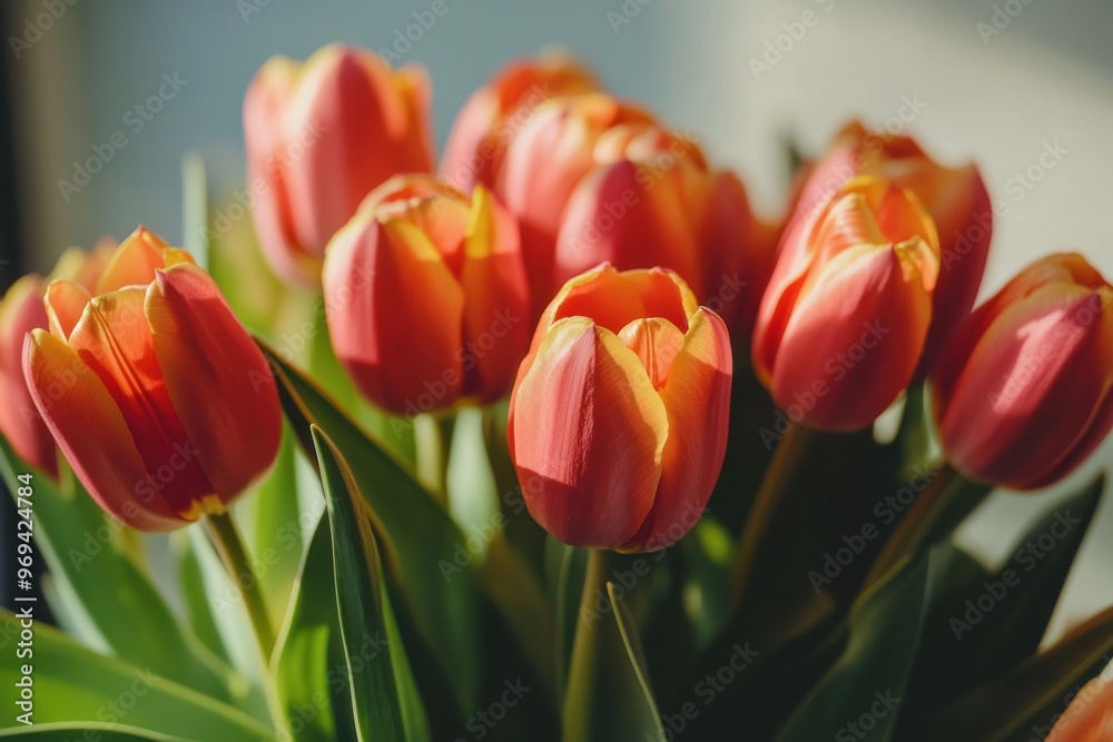 Fototapeta premium Spring awakening with stunning tulips in bloom