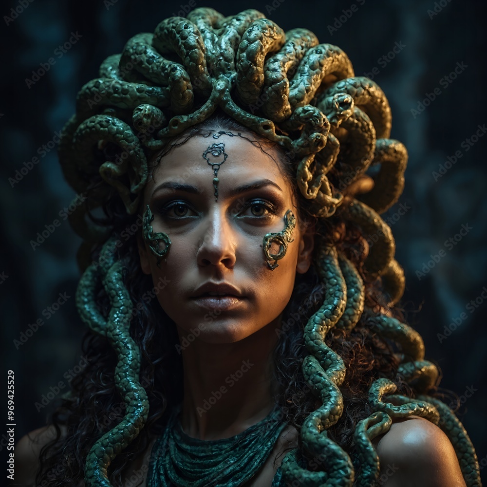 The gorgon medusa’s intricate and delicate features make it a fascinating subject in the ocean The gorgon medusa’s intricate and delicate features make it a fascinating subject in the ocean