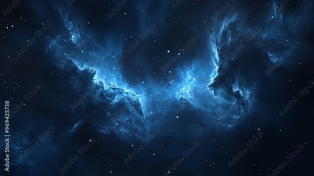 Obraz premium A cosmic background with stars and nebulae
