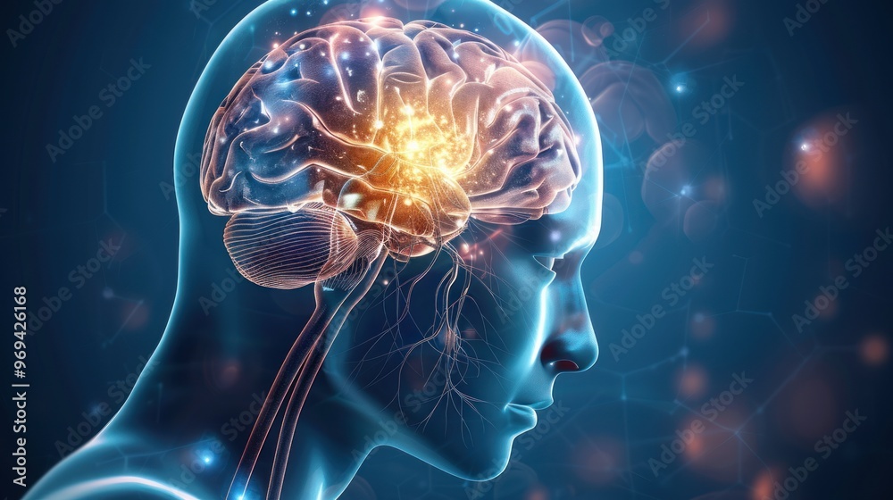 Human Brain Anatomy Illustration Human Brain Anatomy Illustration