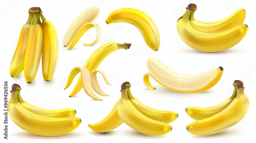bananas isolated on white background bananas isolated on white background