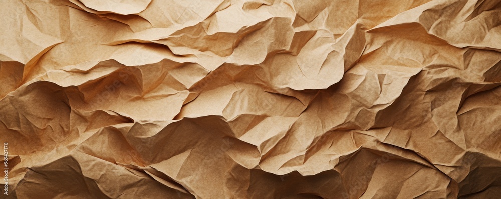 Crinkled brown paper texture abstract background. Creativity and design concept Crinkled brown paper texture abstract background. Creativity and design concept