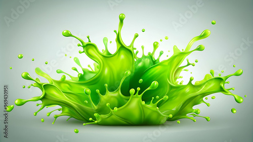 green paint splash background