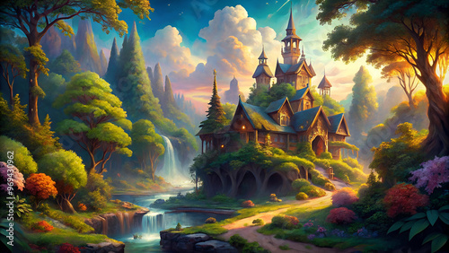 Imaginative castle High quality image