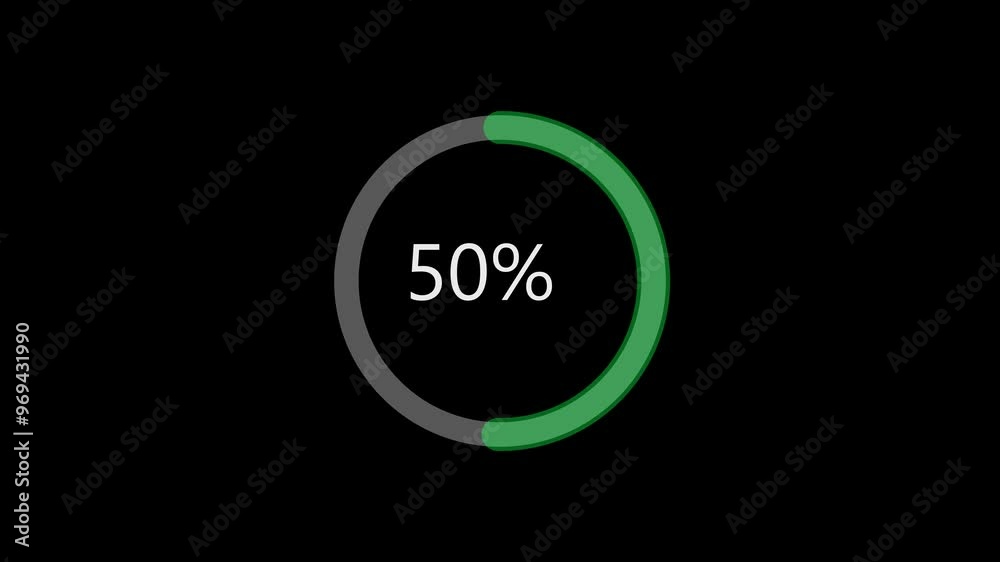 Progress loading circle UI indicator. Loading progress animation Progress loading circle UI indicator. Loading progress animation