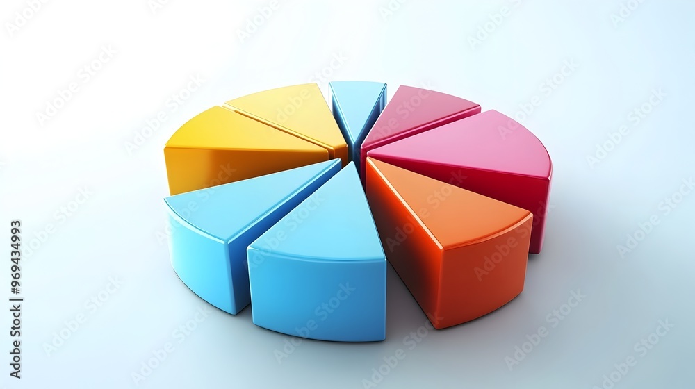 Obraz premium Comprehensive Business Plan Presentation with Pie Chart and Revenue Projections