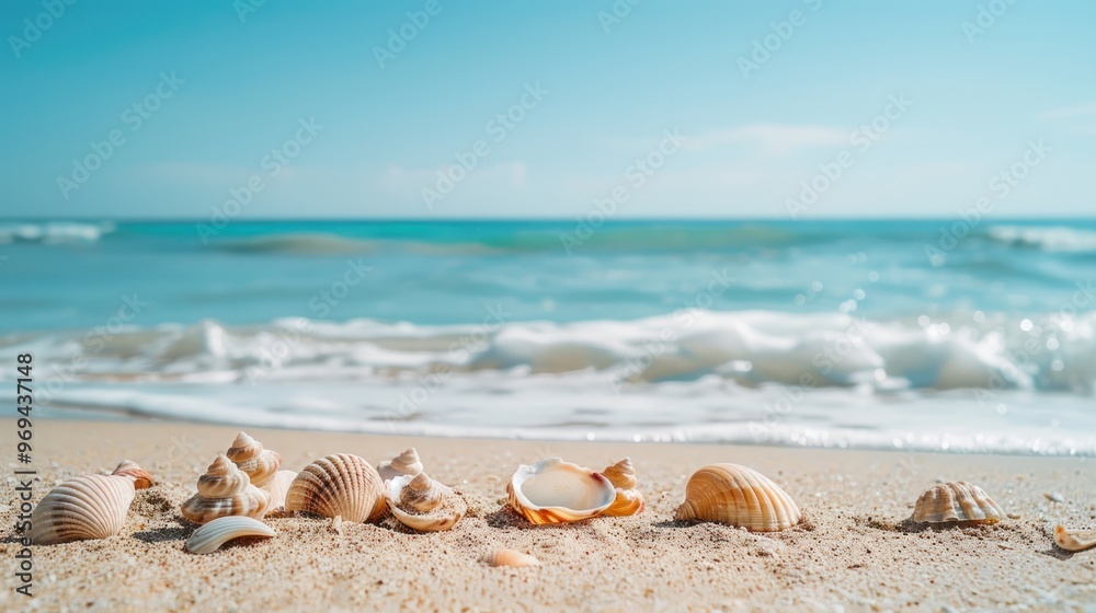 Seashells on a Sandy Beach Seashells on a Sandy Beach