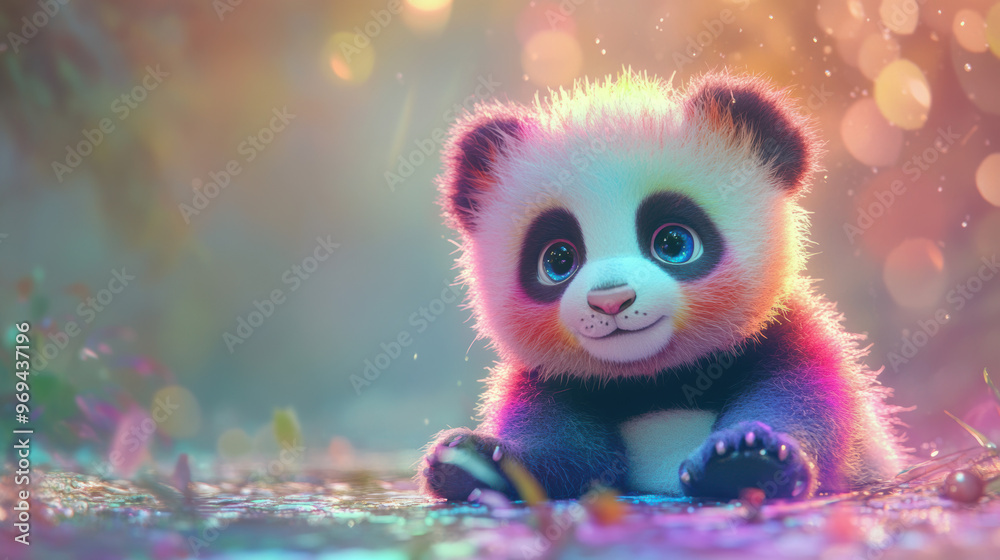 Cute Panda Cub. Cute Panda Cub.