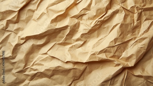 Brown paper with wrinkle patterns abstract for abstract background