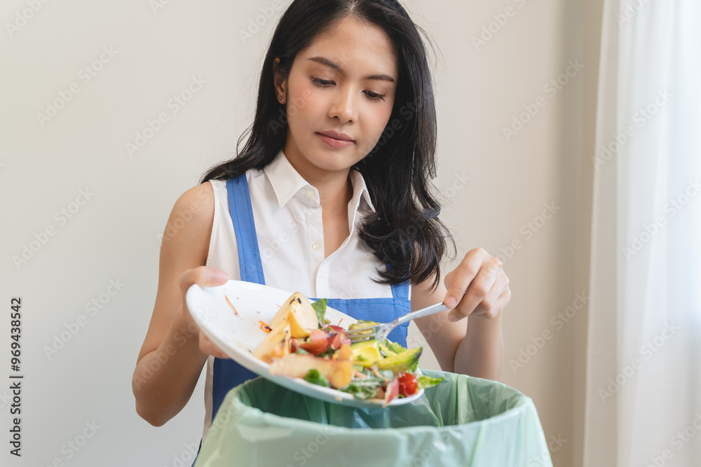 Food waste environment concept, people throwing food garbage into bin prepare to decompose. Food waste environment concept, people throwing food garbage into bin prepare to decompose.