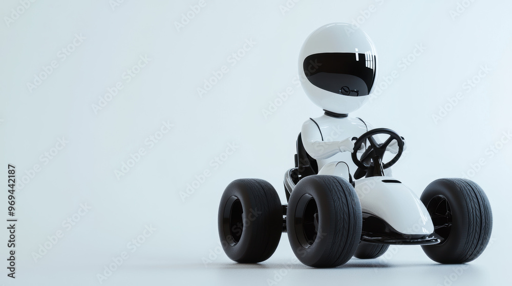 Robot Go Kart Driver. Robot Go Kart Driver.