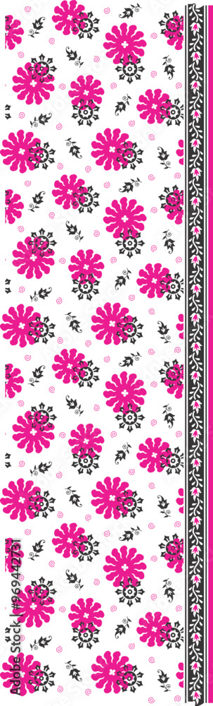 Flower Design Pattern For background, texture, tile, fabric. Flower Design Pattern For background, texture, tile, fabric.