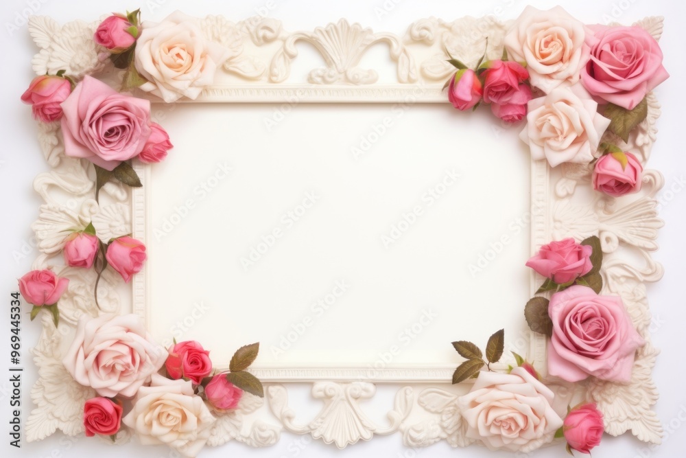 Rose flower frame plant. Rose flower frame plant.