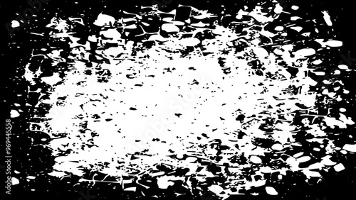 Abstract black and white grunge background for use in graphics