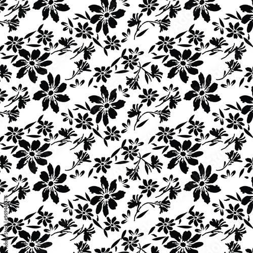 Wallpaper Mural Flower Design Pattern For background, wallpaper, fabric. Torontodigital.ca