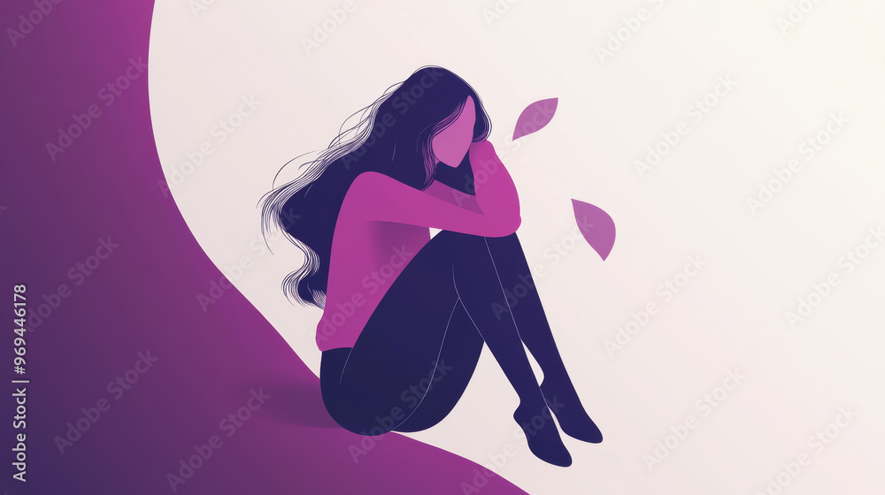 Woman in Purple. Woman in Purple.