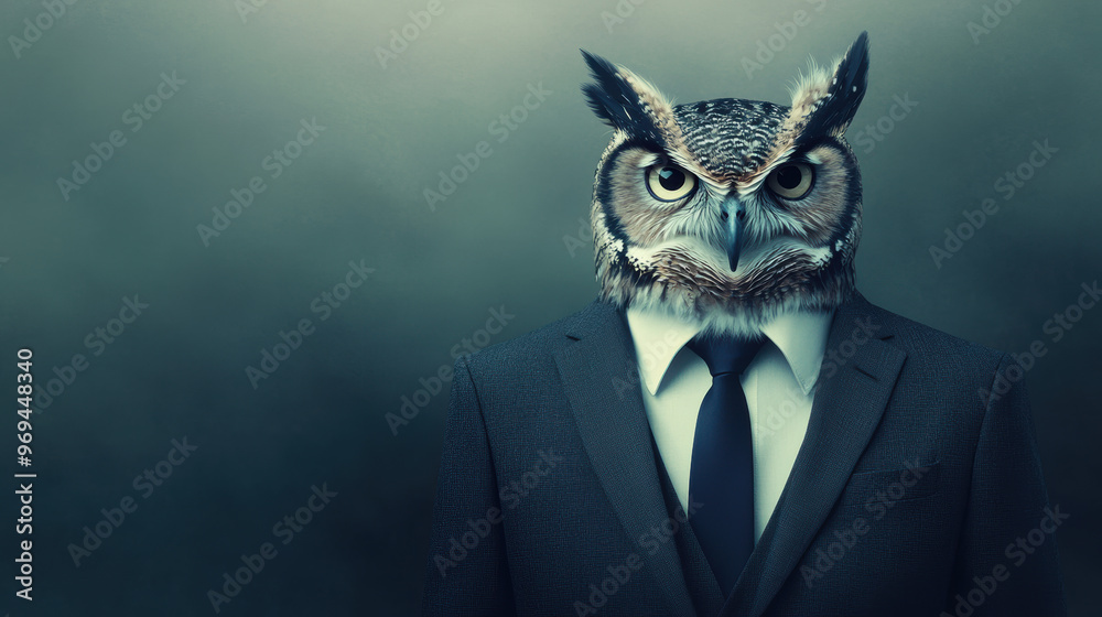 Owl in Suit. Owl in Suit.