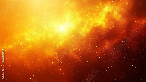 Grainy Yellow Orange Gradient Background with Noise Texture