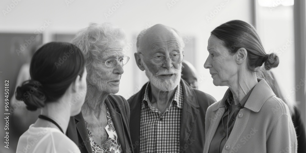 Fototapeta premium Senior Citizen Interaction