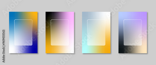 Minimalist gradient poster, suitable for wall decoration, covers, backgrounds and others