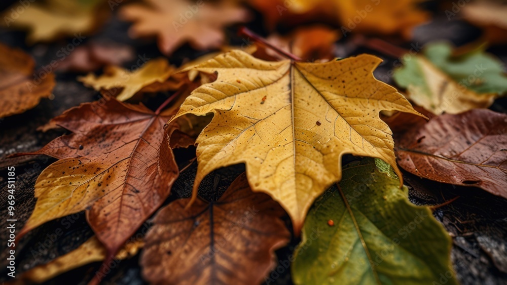 Autumn leaves close up photography Autumn leaves close up photography