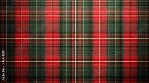Traditional red and green tartan pattern suitable for festive occasions