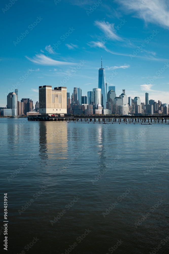 New York, United States. Panorama view of New York city skyline in Midtown Manhattan. USA, NYC, NY, Manhattan. American big city. Lower Manhattan skyline. New York, United States. Panorama view of New York city skyline in Midtown Manhattan. USA, NYC, NY, Manhattan. American big city. Lower Manhattan skyline.