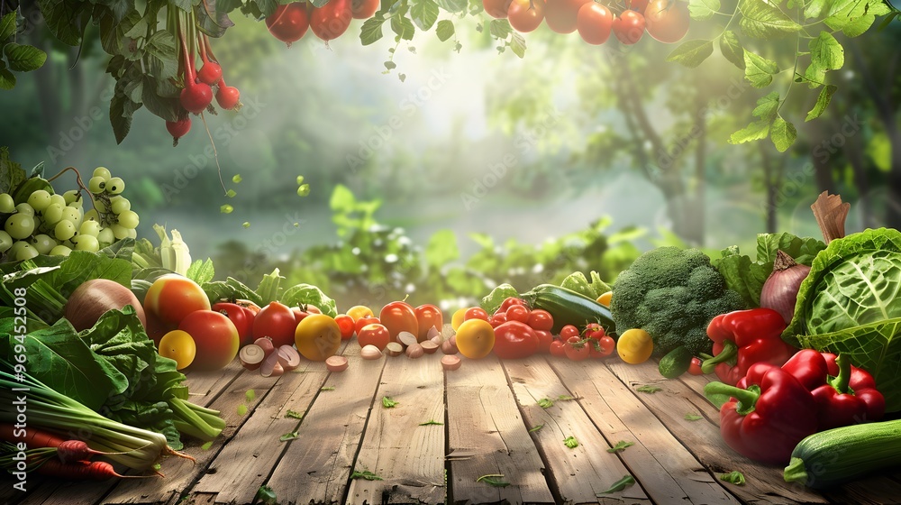 Fresh vegetables on colored background Fresh vegetables on colored background