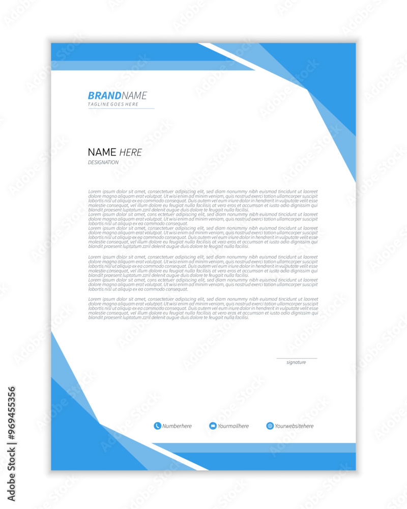 Business Company Letterhead Design Business Company Letterhead Design