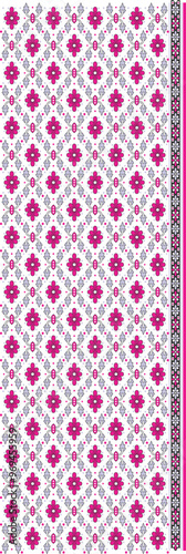 Flower Wave Design Pattern For background, Texture, Fabric .