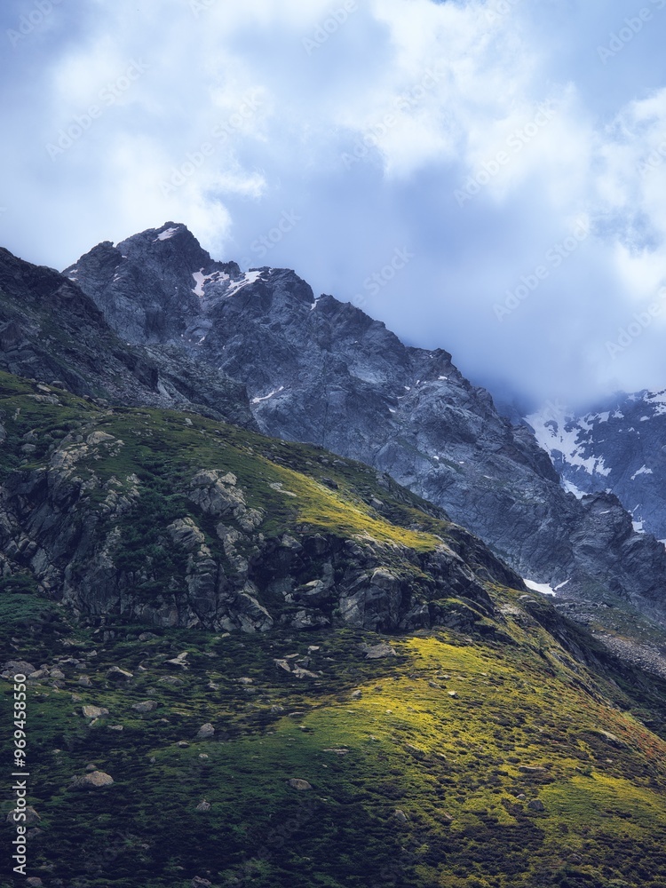 Fototapeta premium Part of the Monte Rosa mountain range in Italy