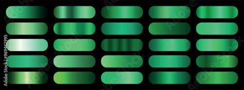 Green gradients set