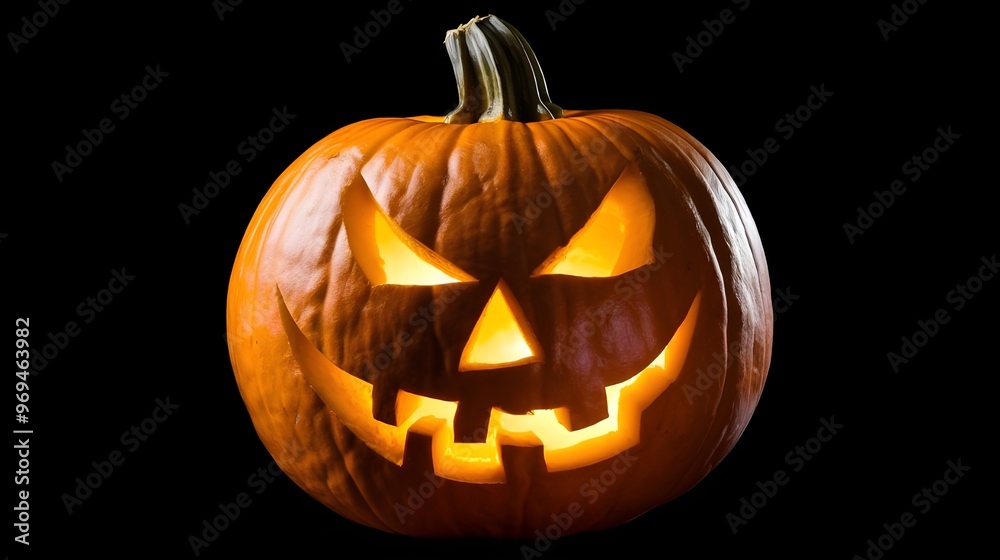 Glowing Jack O Lantern Pumpkin with Scary Face for Halloween Glowing Jack O Lantern Pumpkin with Scary Face for Halloween