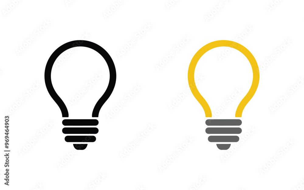light bulb icon set light bulb icon set