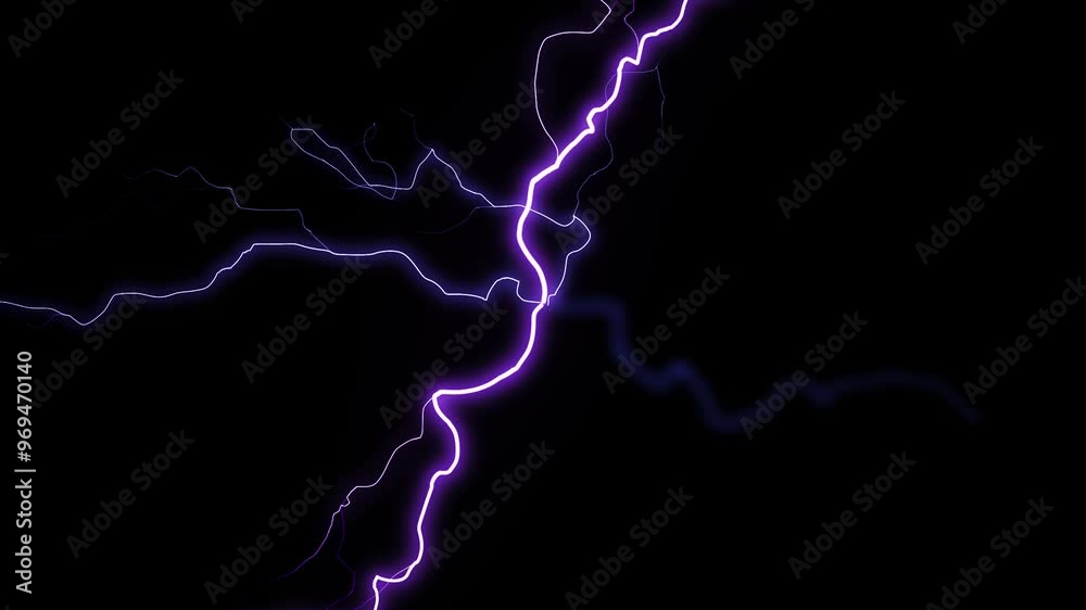 Electric blue sparkling lightning effect background.