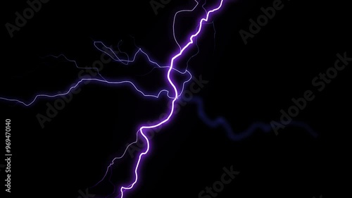 Electric blue sparkling lightning effect background.