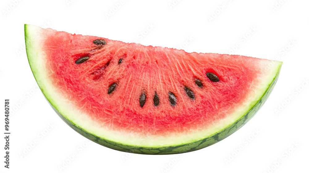 Fresh watermelon slice with vibrant red flesh and black seeds, perfect for summer refreshment and healthy snacking. Enjoy its juicy sweetness! Fresh watermelon slice with vibrant red flesh and black seeds, perfect for summer refreshment and healthy snacking. Enjoy its juicy sweetness!