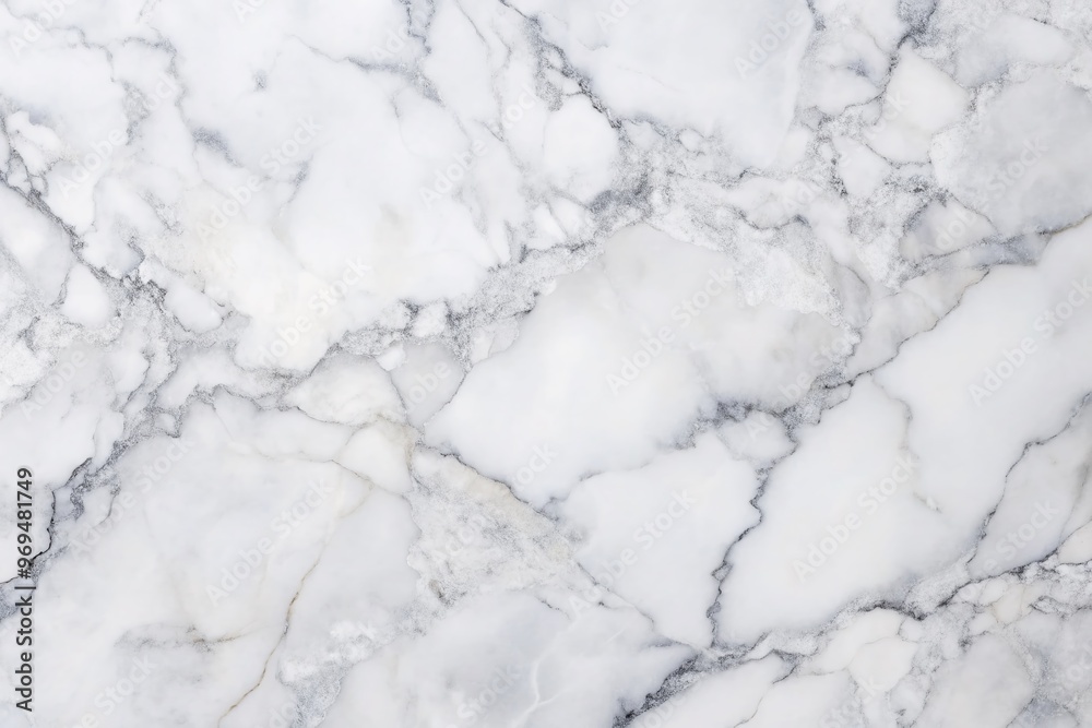 Fototapeta premium Minimalist white marble textured background with subtle grey veins, perfect for showcasing products, designs, or