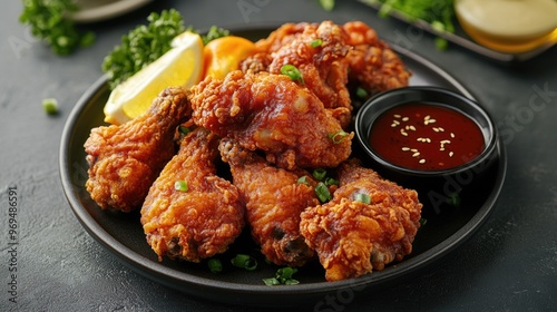 Fried Chicken and Dipping Sauce