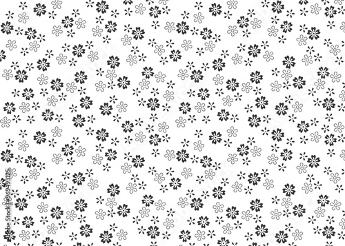 Flower Deisgn Pattern Use For Background, Texture, tile, Fabric, Textile.