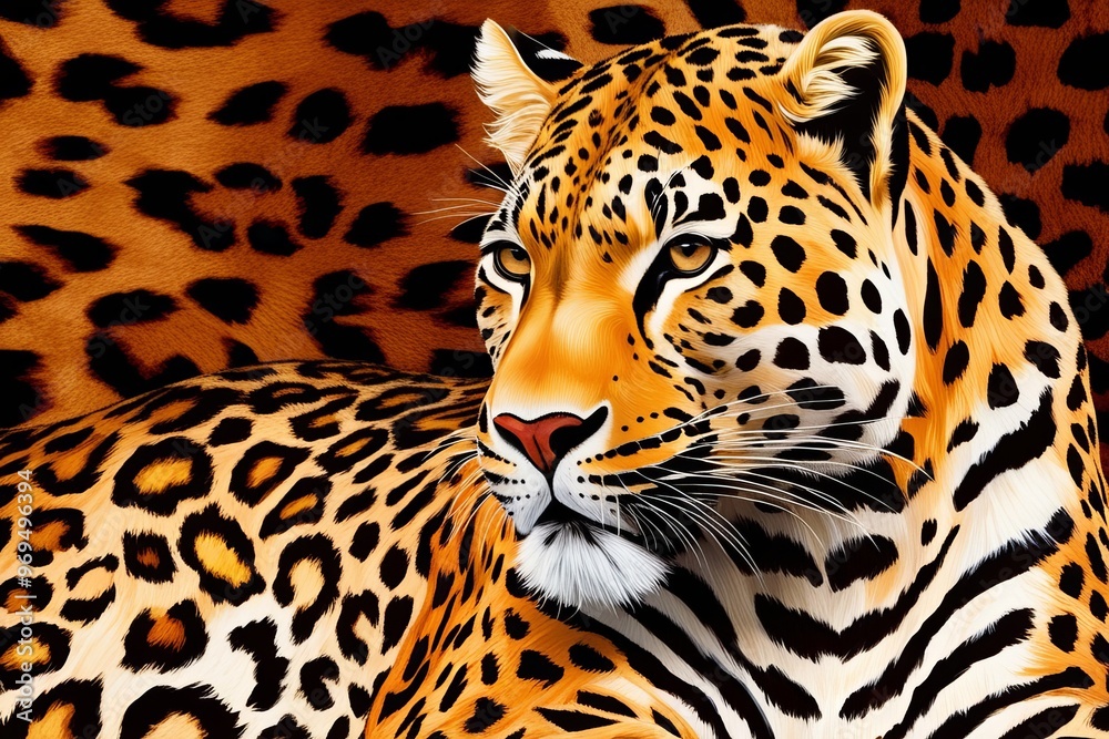 A highly detailed and realistic leopard texture A highly detailed and realistic leopard texture