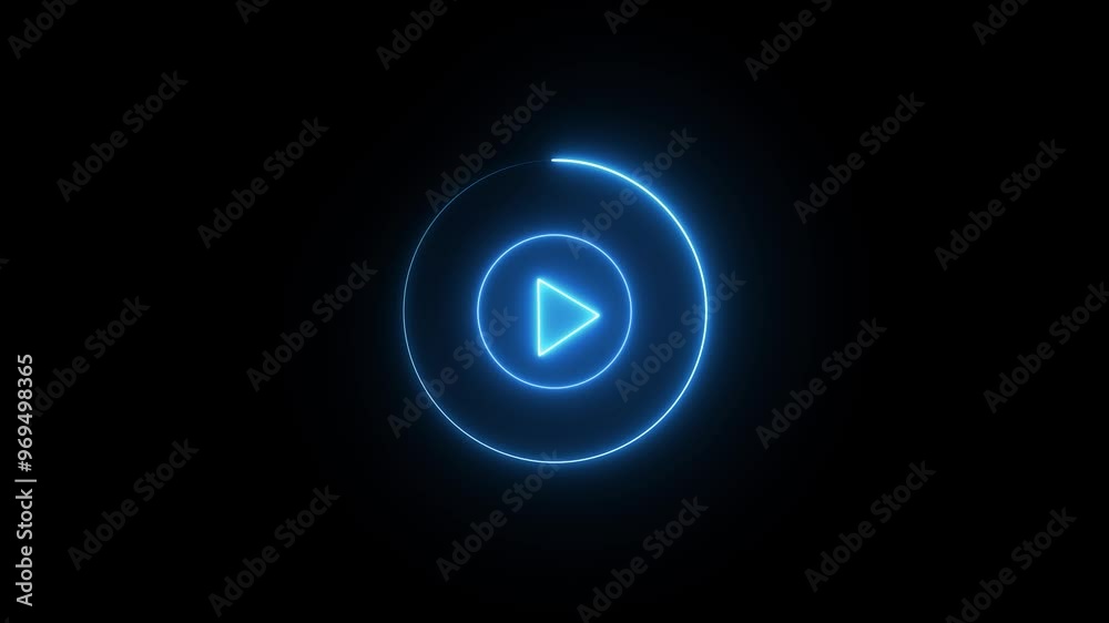 Glowing Neon Wireless Signal Animation. Digital Wireless Connection Network Technology Concept -4k video. Glowing Neon Wireless Signal Animation. Digital Wireless Connection Network Technology Concept -4k video.
