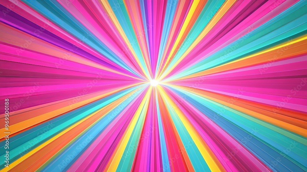 Vibrant abstract pattern radiating from a central point Vibrant abstract pattern radiating from a central point