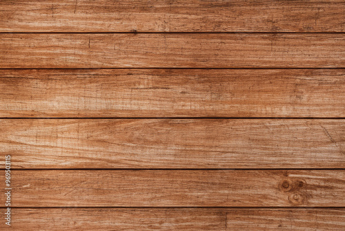 Rustic brown wooden planks with knots and grain texture, perfect for background or design.